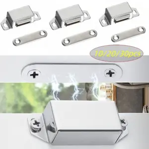 10/20/30pcs Easy to install magnetic door locks, suitable for cabinets, wardrobes, shoe cabinets, furniture hardware accessories
