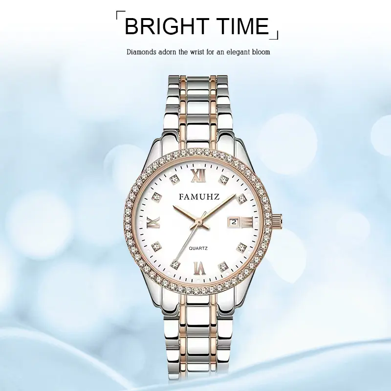 Women's Watch Small and Beautiful Simple Style Stainless Steel Elegant Watch Analog Quartz Watch Suitable for Women Ladies Watches