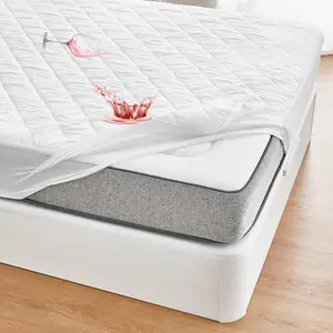 Quilted Cover Pad - Waterproof Mattress Protector with Elastic Band, Full Twin, King & Calfornia-King, Hotel Quality, Breathable Vinyl Design
