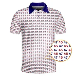 45-47 Polo Shirt Funny Golf Shirt Menswear Apparels for Outdoors Gift for Men Father's Day