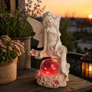 Solar Garden Welcome Decorative Light | LED Mushroom Flower Design Outdoor Lantern