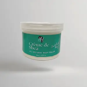 Crème de Shea Body Cream w/ Mango- All Natural Moisturizer with Vitamins A E & F & Jojoba Oil for Hydrating & Healing Skin