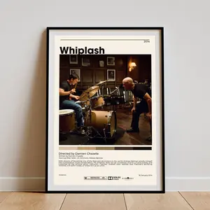 Whiplash |   Damien Chazelle. |   Minimalist Movie Poster |   Vintage Retro Art Print |   Wall Art Print |   Home decor Artistic Decoration Room