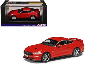 Ford Mustang Mk6 GT Fastback 5.0 RHD (Right Hand Drive) Race Red "Vanguards" Series 1/43 Diecast Model by Corgi