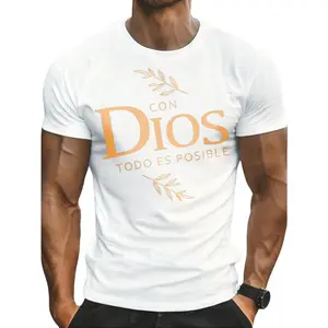 Casual Style, Men's T-Shirt, Religious Text Design, Everyday Wear, Gift For Faithful Men