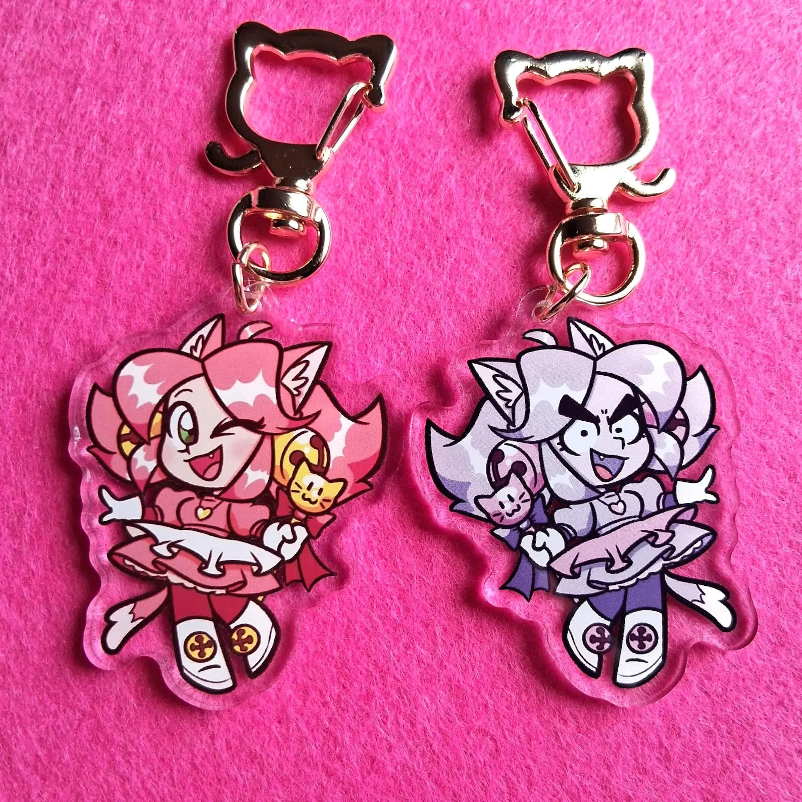 Mad Mew Mew/Pink Deltarune Acrylic Keychains, Perfect Gift for Fans & Collectors, Halloween gifts
