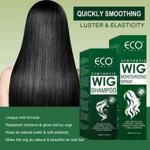 [Wig Moisturizer] Moisturizing Synthetic Wig Shampoo & Spray | Cleanses & Extends Lifespan, Adds Body & Volume, Hydrates, Detangle & Anti-Frizz, Promotes Silkiness, Easy Combing, Contains Coconut Oil