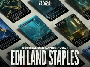 Borderless Land Staples Proxies: Full Art MTG EDH Staples Set - Volume One
