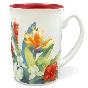 "Island Garden" Hawaiiana Embossed Mug 14 oz Mug