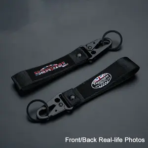 Triumph Logo Embroidery Moto Keyring, Fits Tiger 800 900 Gt Pro Xrt Rally Explorer 1200 Xca XR Xrx, Keychain Holder Key Ring