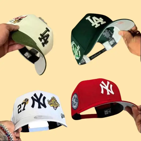 New Era LA Dodgers & NY Yankees MLB 9FORTY 59FIFTY Snapback – Unisex Fitted Baseball Cap, Gorras de Béisbol Hombre Mujer, Adjustable Trucker Hat, Streetwear Urban Fashion USA 2026, Viral TikTok Style