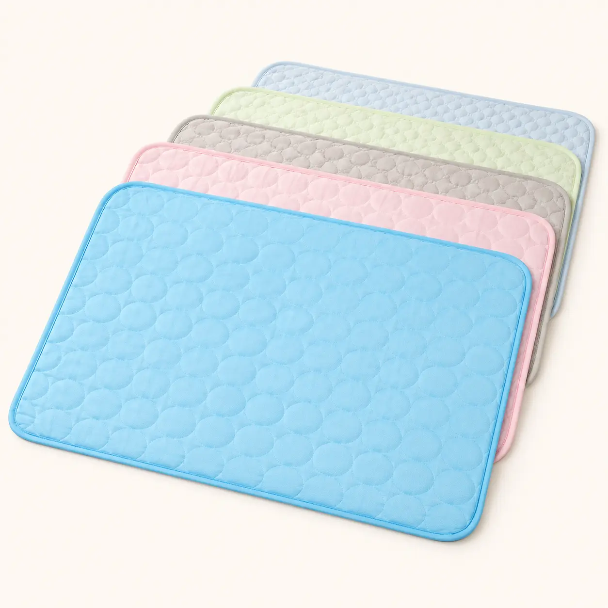 Pet Cooling Mat for Dogs - Soft Fabric Cool Touch Pad, Quilted Surface Washable Mat, Comfortable on Warm Days for Floor, Crate, Car Seat