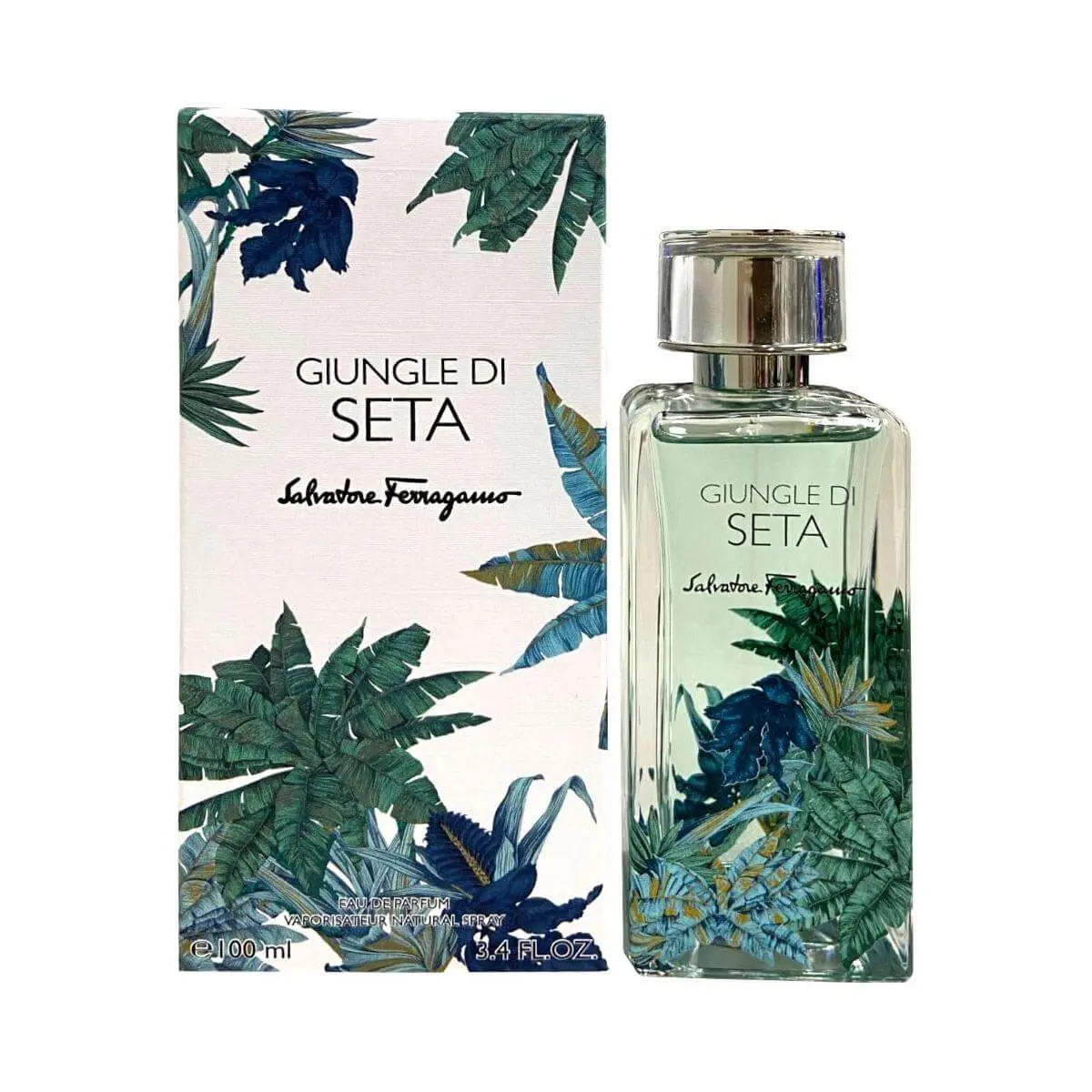 SALVATORE FERRAGAMO Giungle di Seta Unisex EDP Perfume Spray, Musk-Infused Peony Signature Scent, 3.4 fl oz, New in Box, Peony & Musk, Spray Bottle, Perfume Edp