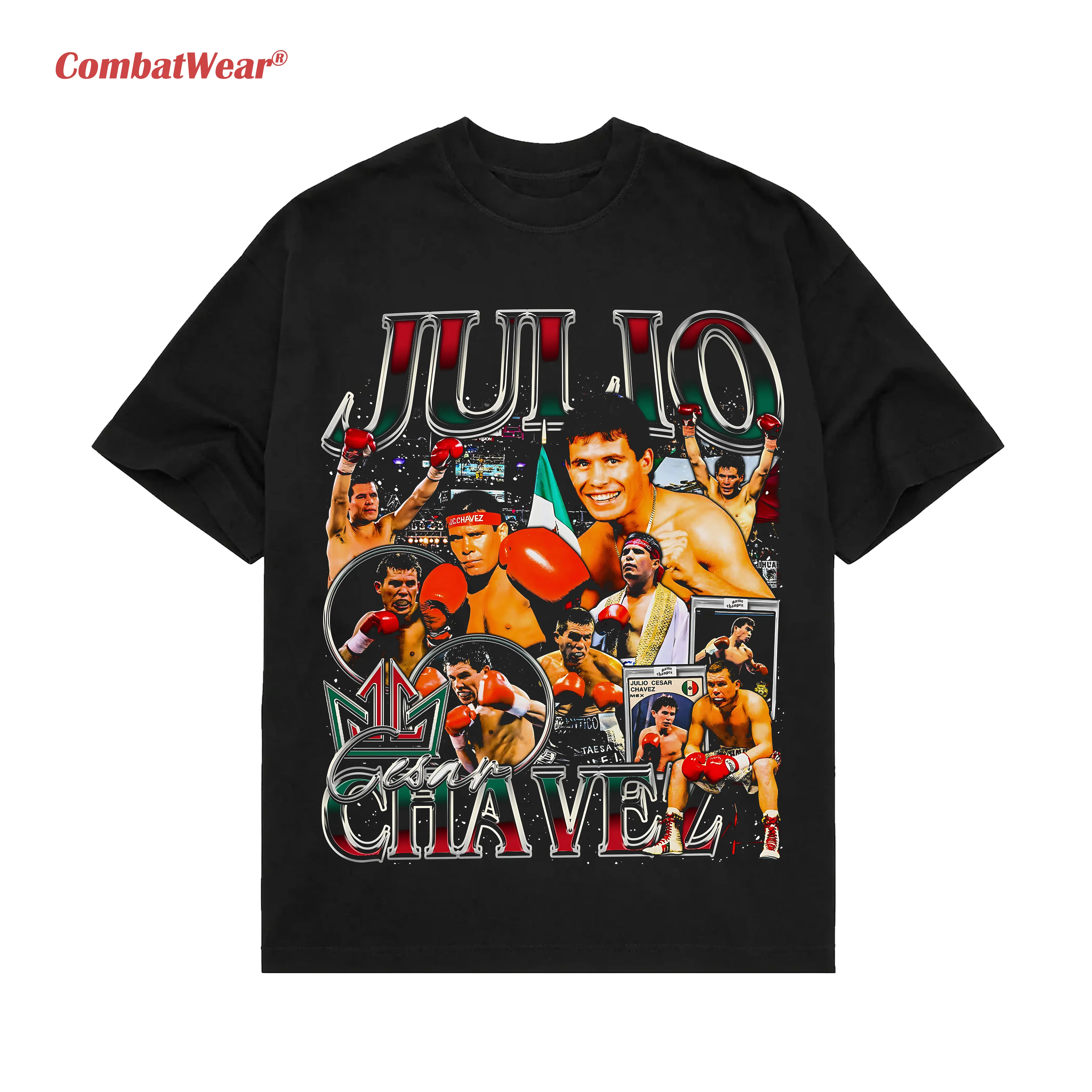 JULIO CESAR CHAVEZ TEE, Boxing T-shirt, Boxer Tee, Sports Shirt, Athletic Tee, Fitness Gift, Workout T-shirt Crewneck Clothing Cotton Menswear Casual Graphic Design Casual Fashion