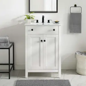 Modway Nantucket 24" Bathroom Vanity in White White