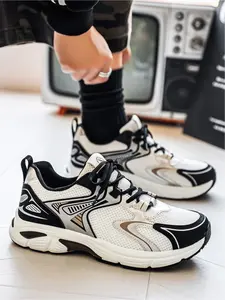 Men's Breathable Mesh Chunky Sneakers, Athletic Running Shoes, Lightweight Non-Slip Retro Dad Shoes for Running, Walking & Casual Wear, Runner Walking Shoes