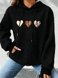 Plus Size Hoodies for Women Casual Long Sleeve Sweatshirts Drawstring Pullover Tops with Pocket,Hoodies For Women