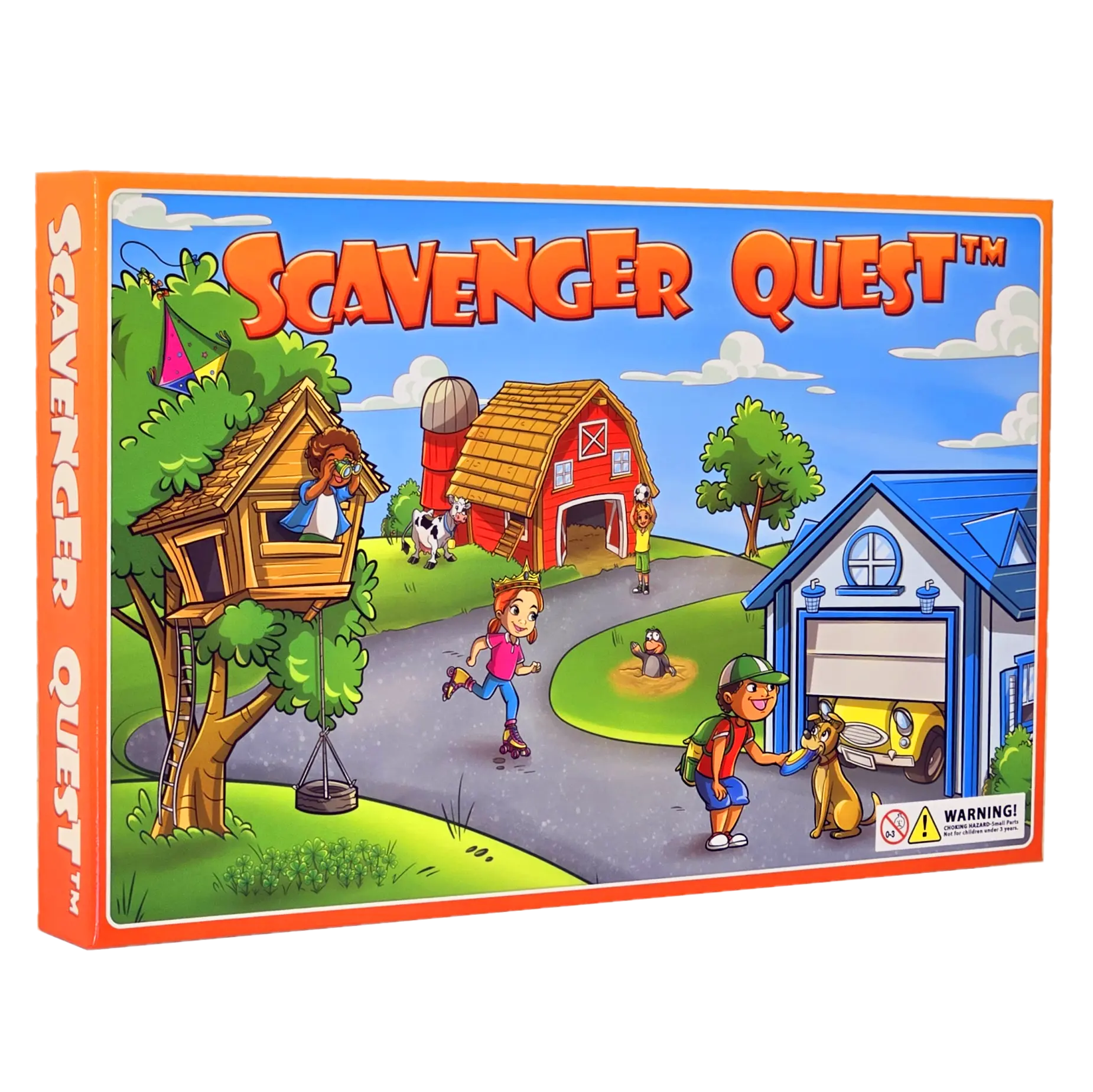 Scavenger Quest Board Game, Fun for Kids and Adults, 2-4 Players, Ages 5+, Family-Friendly Outdoor Seek-and-Find Game, Skill-Building & Educational.