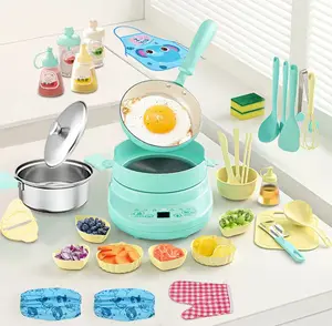 Alive Kitchen Set Kids Interactive Cooking Toy| 110V Induction Cooker Safe Mini Kitchen| Montessori Toys 8-10 Girls| Viral Kids Play Set Gifts