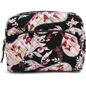 Vera Bradley Women's Cotton Large Cosmetic Makeup Organizer Bag