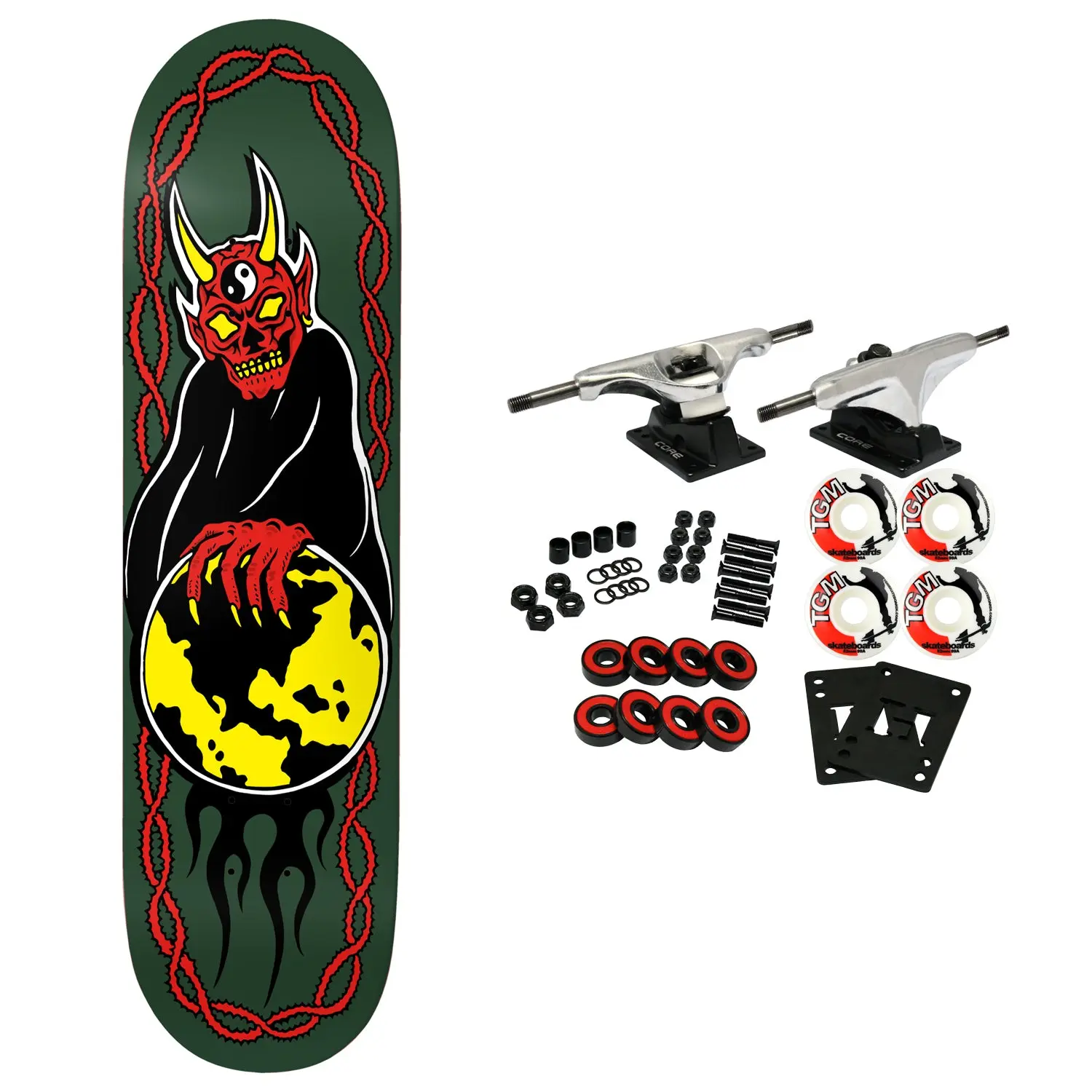 Baker Skateboard Complete T-Funk World Control 8.75" x 32"