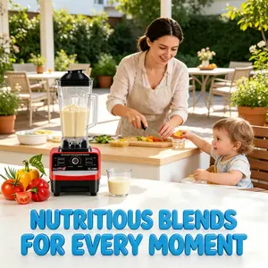 1pc Household High Speed Blender 35000RPM Dual Cup Nutri Mixer 110V 60Hz 200W UL982 UL817 Certified V-0 Flame Retardant PPS Shell Class B Motor 125℃ Thermal Protector 2 Prong Polarized SVT Cord for Smoothies Juice Soy Milk Baby Food Making