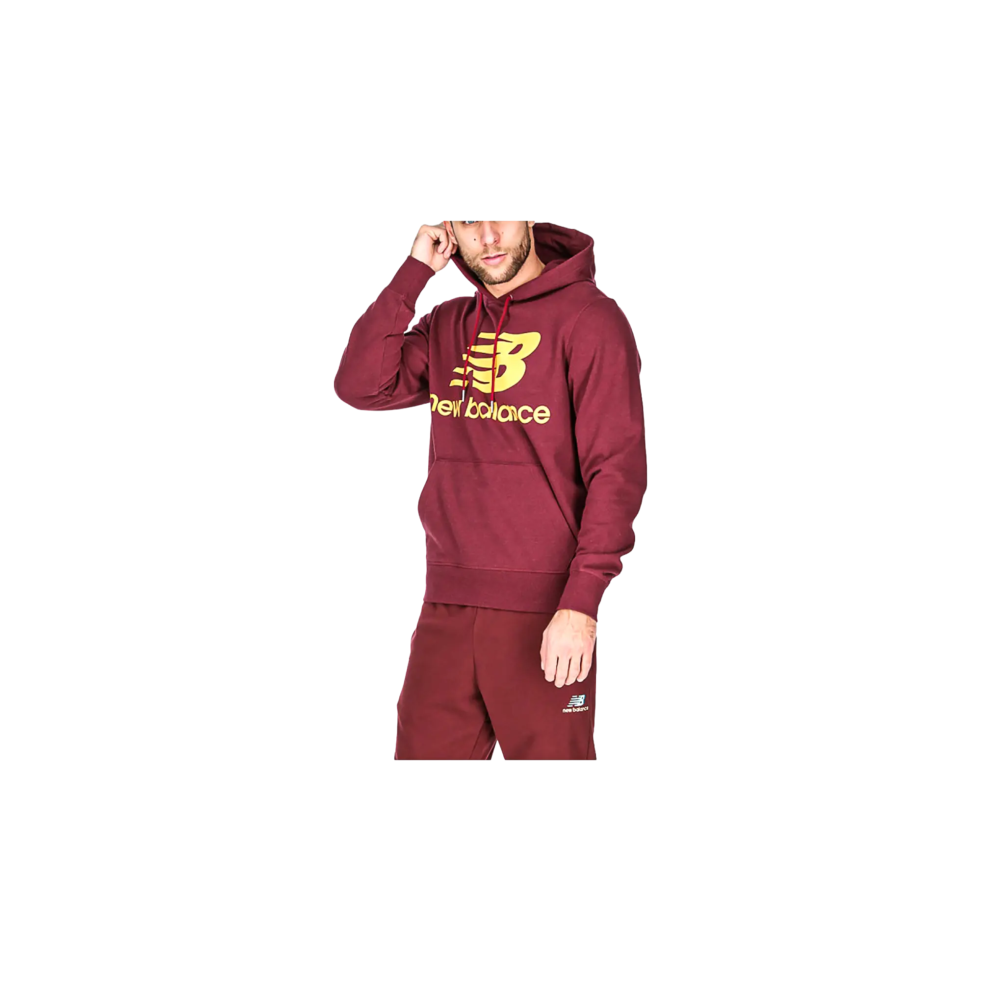NB Essentials Stacked Logo Pullover Hoodie "Golden Hour" MT03558 GTH