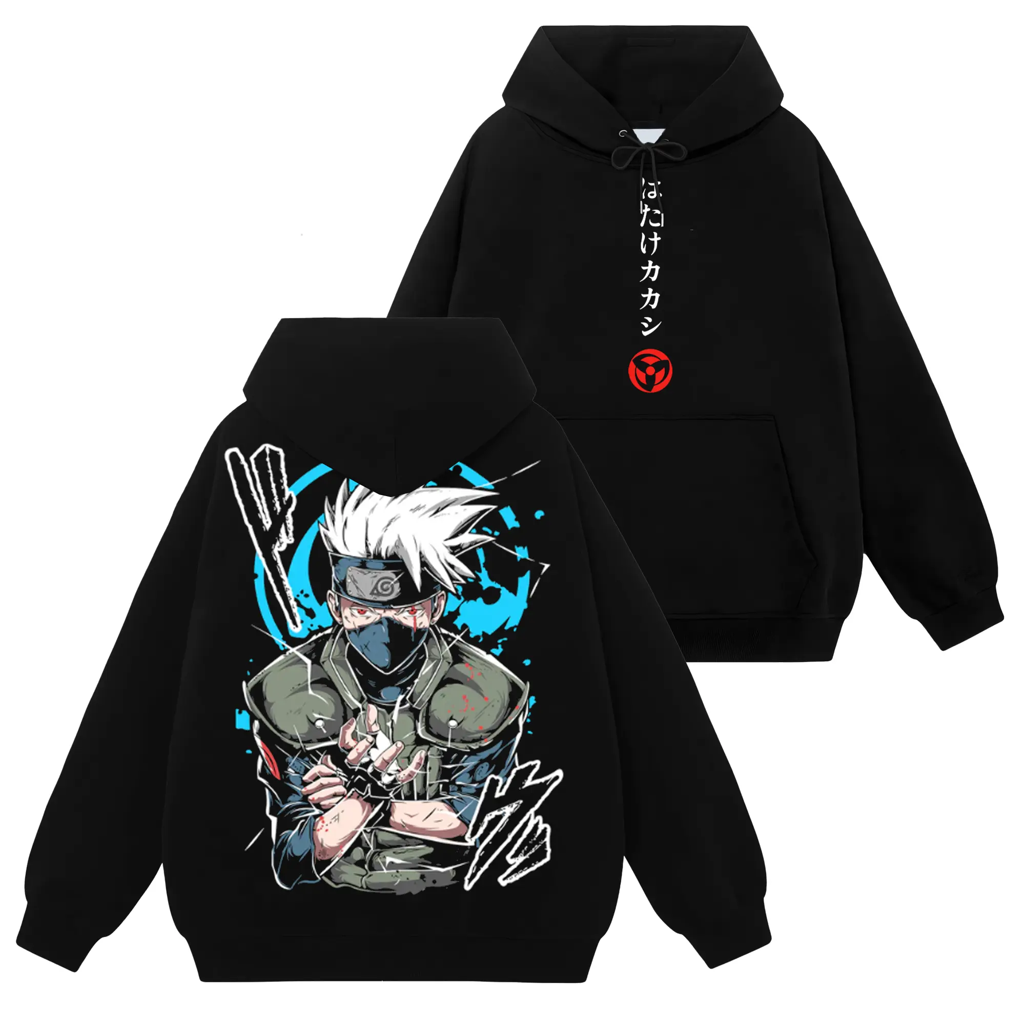 [Shinobi Shop] Limited Kakashi Hatake Chidori - Naruto Shippuden #159 Hoodie T-Shirt Sweatshirt, Retro Vintage Unisex Graphic 90s Cotton, Gift For Wibu, Anime Manga Y2K Streetwear