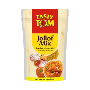 Tasty Tom Traditional Jollof Rice Mix Packets, 37oz Ceebu Jën Spice Mix with Rich Flavor, Cooking Sauces for Staples & Cooking Essentials, Packets Cooking Sauces