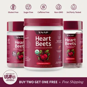 Snap Supplements - Heart Beets Capsules + Heart Beets Gummies + Heart Beets Powder - Ultimate Heart Health & Circulation Bundle Snap Supplements - Heart Beets Capsules + Heart Beets Gummies + Heart Beets Powder - Ultimate Heart Health & Circulation Bundle