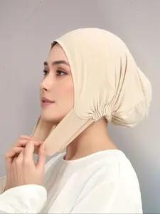 Women's Soft Breathable Hijab Tube Cap, Casual Fitted Headscarf for All Seasons, Perfect Gift for Family Friends