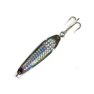 5oz Crocodile Spoons w-Treble Hooks – 6 Pcs -