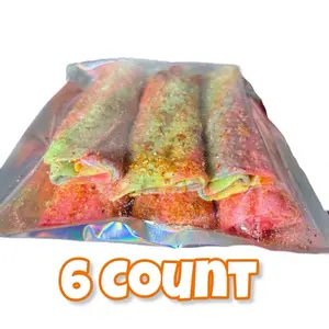 FreezeBites Lemony Tajin Froll-Ups 6 Count Sweet Salty Tangy Sour Freeze-dried Fruity Candy Snack with Intense Flavor Fusion and  Ultra-Crunchy Texture