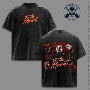 Chris.Brown – For The Moment Vintage Washed T-Shirt, Dark R&B Artist Graphic Tee, Gothic Concert Aesthetic Oversized Heavyweight Cotton Streetwear