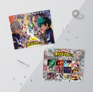 My Hero Academia 2026 Wall Calendar, Anime Wall Calendar, MHA Fan Gift, Deku Bakugo Todoroki Fan Merch, Manga Anime Decor, Otaku Gift