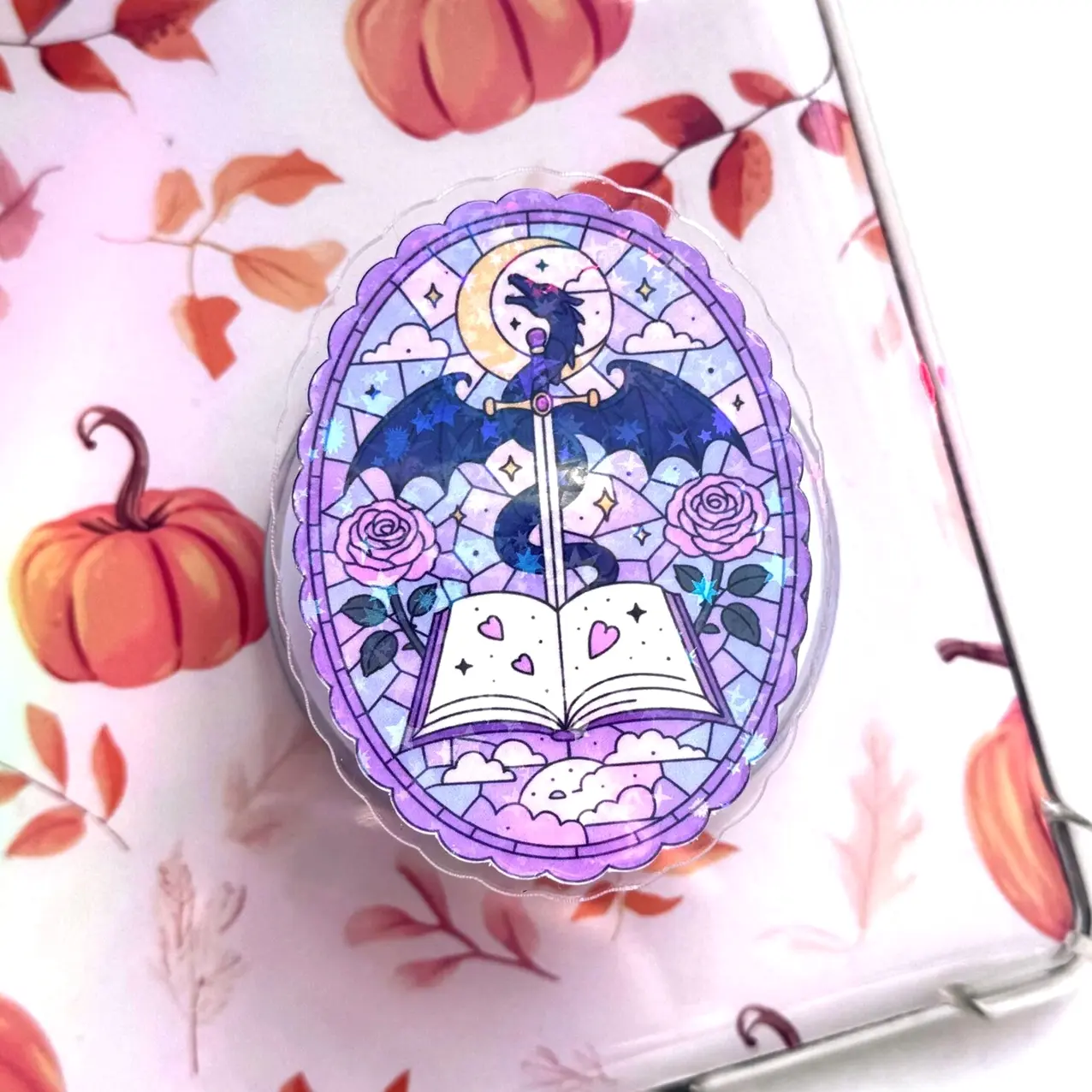 Fantasy Dragon Kindle Grip: Magsafe Phone, Tablet iPad Holder
