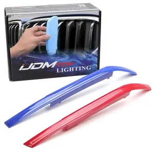 iJDMTOY Exact Fit Iconic 3-Color Grille Insert Trims For BMW 2023-2025 G70 7 Series 735i 740i 750i 760i w/ 7-Beam Grille