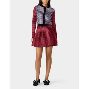Betsey Johnson HOT IN HOUNDSTOOTH SET PINK MULTI