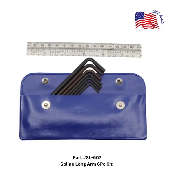 SL-607 Spline Long Arm L Key 6Pc Kit | Bristol Wrench