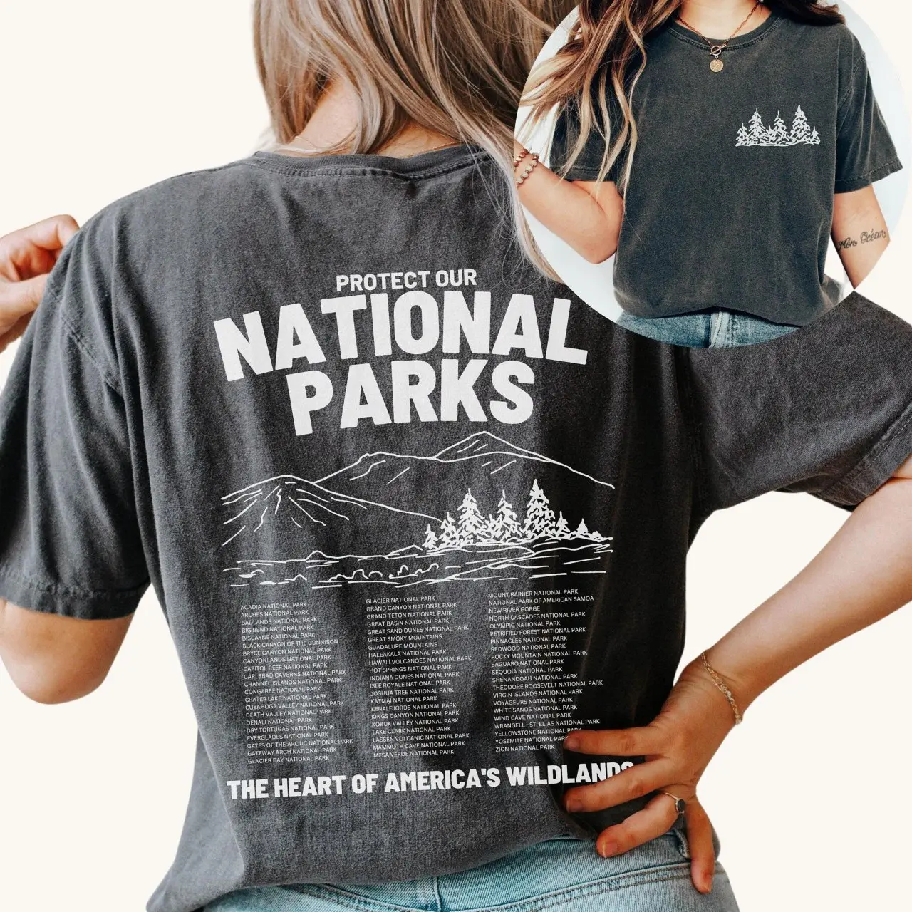 Protect Our National Parks Retro Comfort Colors Tshirt, Park Ranger Mountain Shirt, Environmental Camping Tee, Shirt For Women And Men, Gift For Nature Lovers