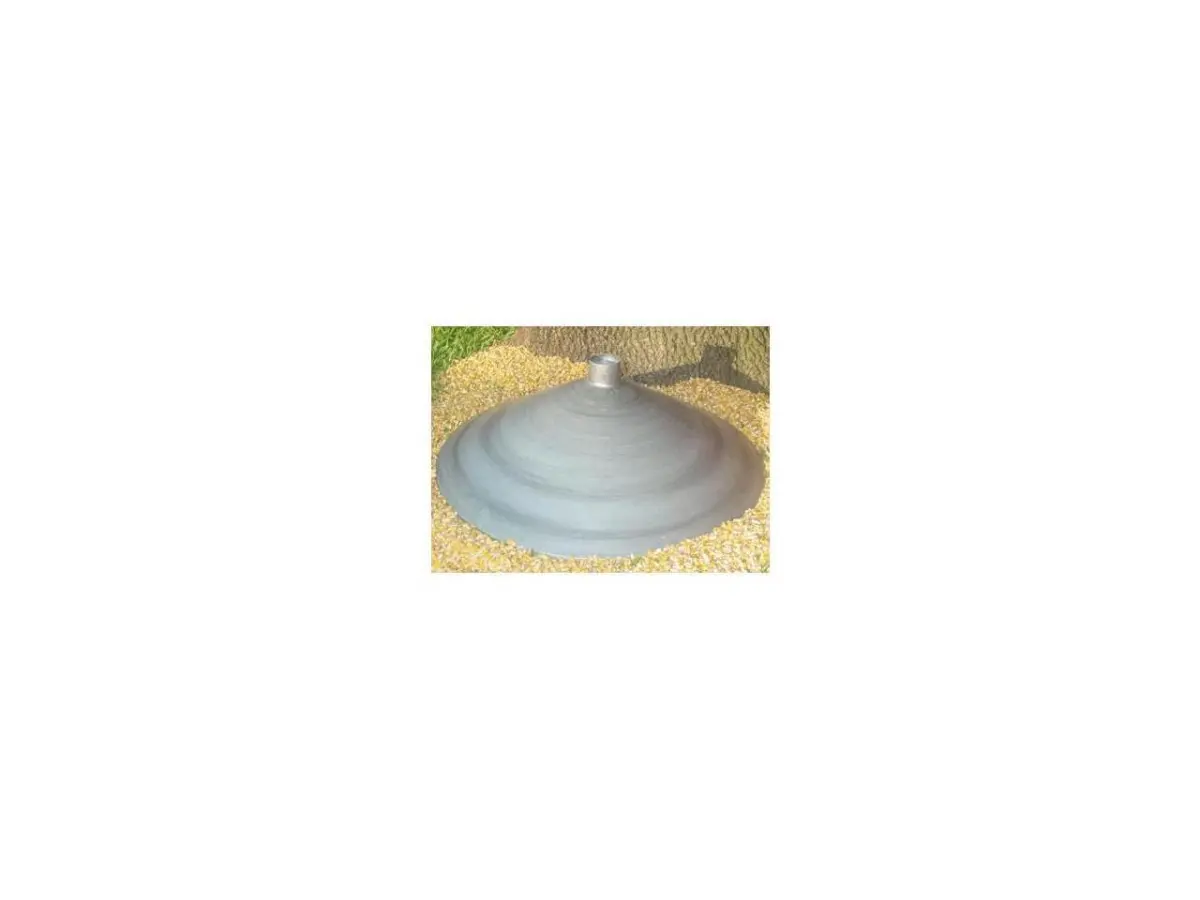 212 MAIN 55gal Galvanized Steel Funnel Bucket, 1-Piece Design, Feed Flow Spout for Sports & Outdoor Leisure Recreation Equipment, One Piece