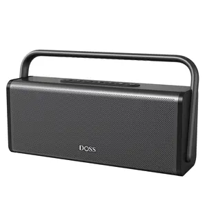 DOSS SoundBox XL Pro Bluetooth Speaker with 50W Powerful Stereo Sound Subwoofers Extra Bass Audio Charging Wireless Portable Aesthetic Soundsystem for OutdoorFun - Chargeable Button