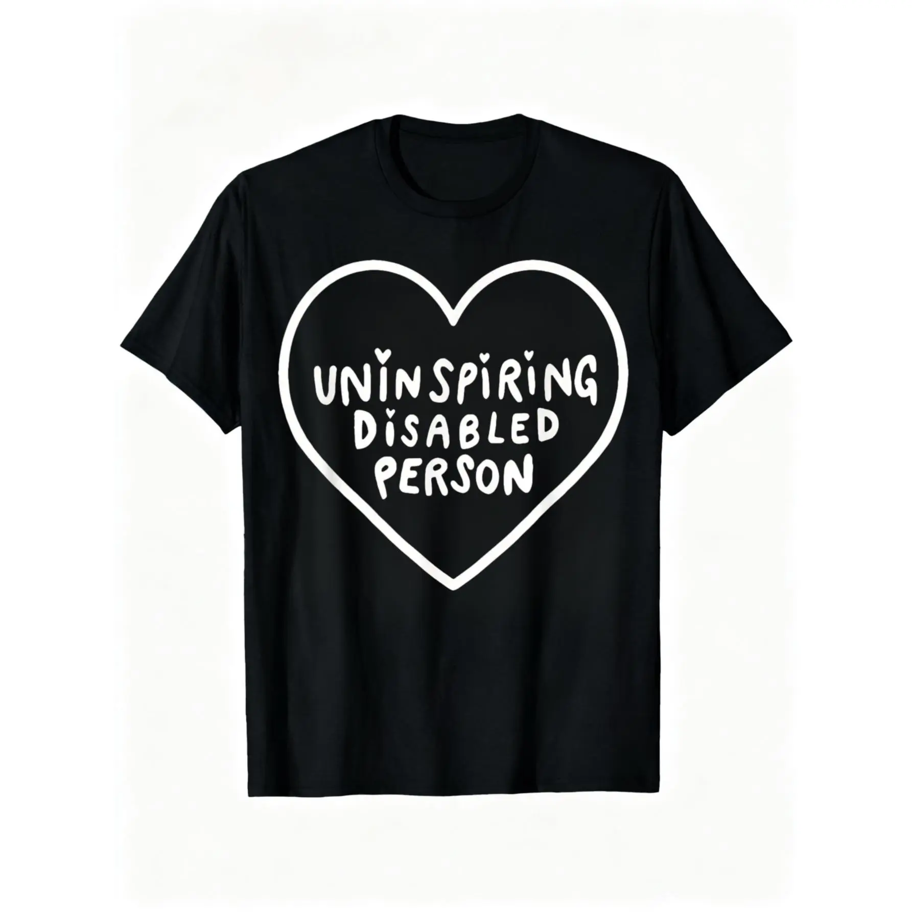 100% Cotton Unisex Uninspiring Disabled Person Lover Apparel T-Shirt