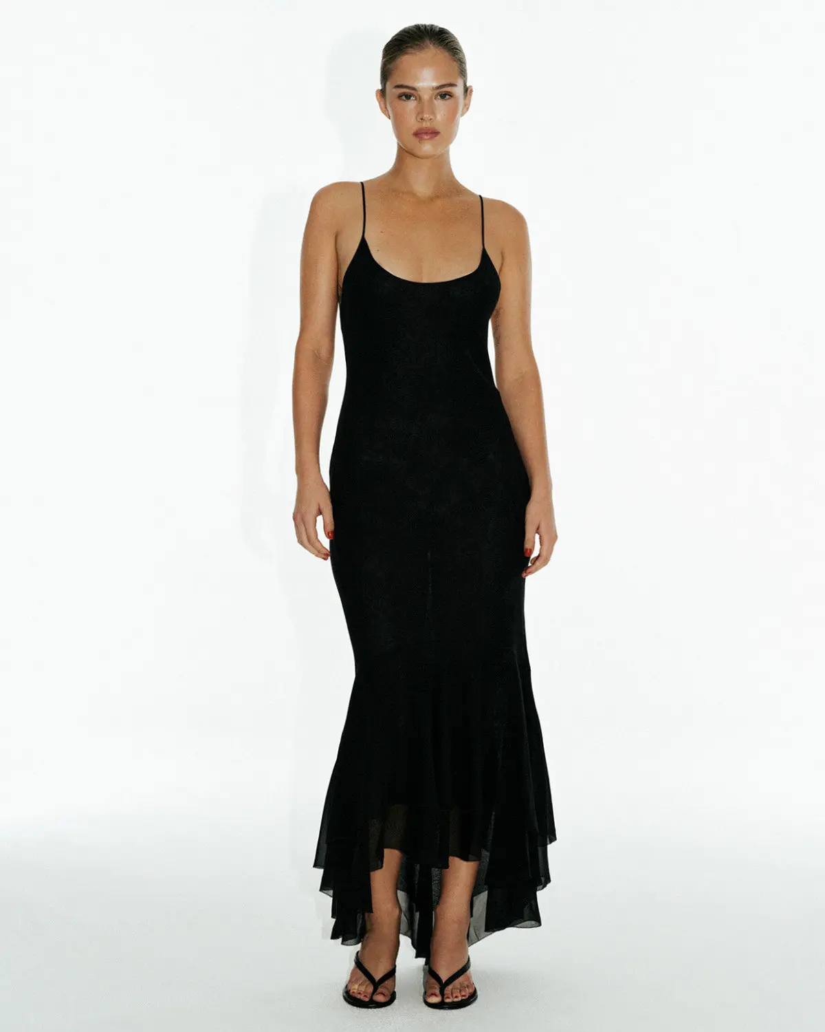 July Silk Gown | Black