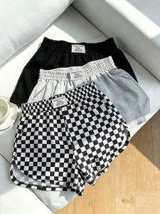 Women's Casual Loose Fit Shorts, Elastic Waist Camo Print and Solid Color, Summer All-Season Versatile Pants, 3 Piece Set, Womenswear