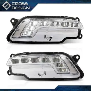 CROSSDESIGN Fits 10-16 Mercedes W212 E350 400/550 Pair LED Daytime Running Light Fog Lamp