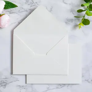 50 PCS A7 Envelopes, 5.25 x 7.25'' Matte Ivory Envelopes, Perfect 5x7 Envelopes for Wedding Invitation Cards, Christmas Gift Cards, Acrylic Invitations and Photos