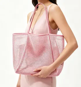 2026 Year of the Horse Exclusive:Beige Summer Beach Bag with Anti-sand Bottom   shoulder bag  shoulder bags   purse shoulder bag   shoulder bag for women