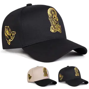 Unisex Jesus Embroidered Five-panel Baseball Cap Outdoor Adjustable Sunscreen Leisure Hat Spring Autumn Travel Tourism Beach Vacation