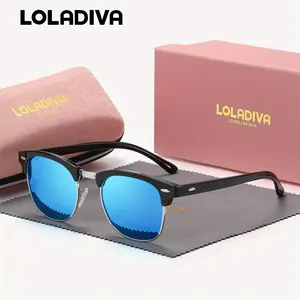 LolaDiva Unisex Casual Fashion Full Frame Outdoor Polarized Sunglasses Suitable for fashionable dressing and driving UV400